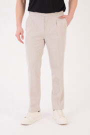 Erkek Taş Slim Fit İtalyan Kesim Kemer Detaylı Pantolon 012 Model - Görsel 2