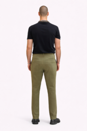 Erkek Haki Pileli Yarı Şalvar Modal Kumaş Yan Bel Lastikli Metal Düğmeli Pantolon 03 Model - Görsel 2