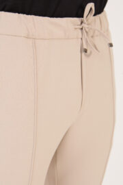 Erkek Bej Jogger Pantolon Bel Lastikli Bağcıklı Ön Dikiş Detaylı 05 Model - Görsel 7