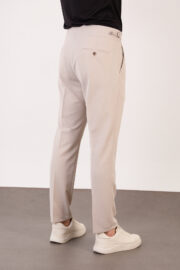 Erkek Taş Slim Fit İtalyan Kesim Yan Bel Toka Detaylı Pantolon 011 Model - Görsel 8
