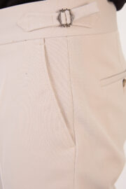 Erkek Taş Slim Fit İtalyan Kesim Yan Bel Toka Detaylı Pantolon 011 Model - Görsel 10