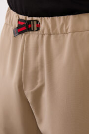 Erkek Bej Paraşüt Pantolon Bel Lastikli Kuşaklı Rahat Spor 06 Model - Görsel 5