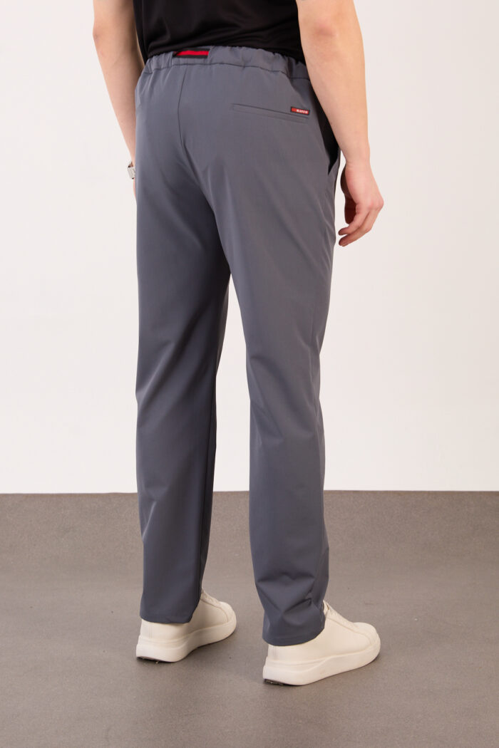 Erkek Gri Paraşüt Pantolon Bel Lastikli Kuşaklı Rahat Günlük 06 Model - Görsel 3