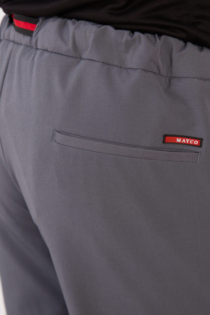 Erkek Gri Paraşüt Pantolon Bel Lastikli Kuşaklı Rahat Günlük 06 Model - Görsel 4