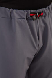 Erkek Gri Paraşüt Pantolon Bel Lastikli Kuşaklı Rahat Günlük 06 Model - Görsel 5