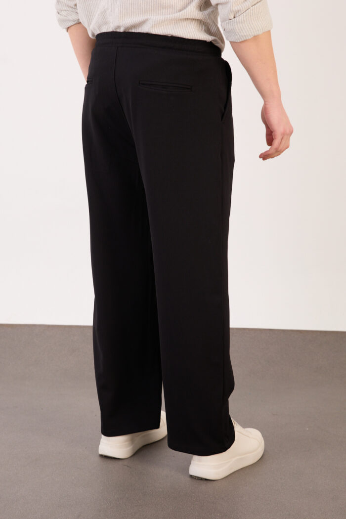 Erkek Siyah Bugy Kesim Zara Tarz Bel Lastikli Bağcıklı Pantolon 2608 Model - Görsel 6