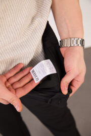 Erkek Siyah Klasik Slim Fit Paraşüt Kumaş Pantolon 07 Model - Görsel 6