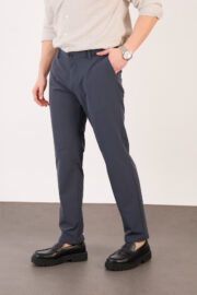 Erkek Antrasit Klasik Slim Fit Paraşüt Kumaş Pantolon 07 Model - Görsel 4