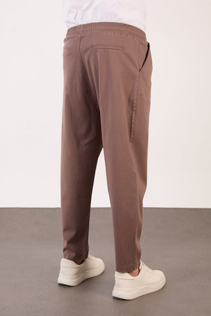 Erkek Bej Yarı Şalvar Gabardin Likralı Bel Lastikli Bağcıklı Pantolon 2606-1 Model - Görsel 5