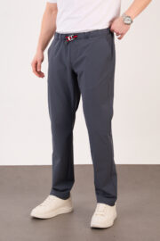 Erkek Antrasit Paraşüt Pantolon Bel Lastikli Kuşaklı Spor 06 Model - Görsel 4