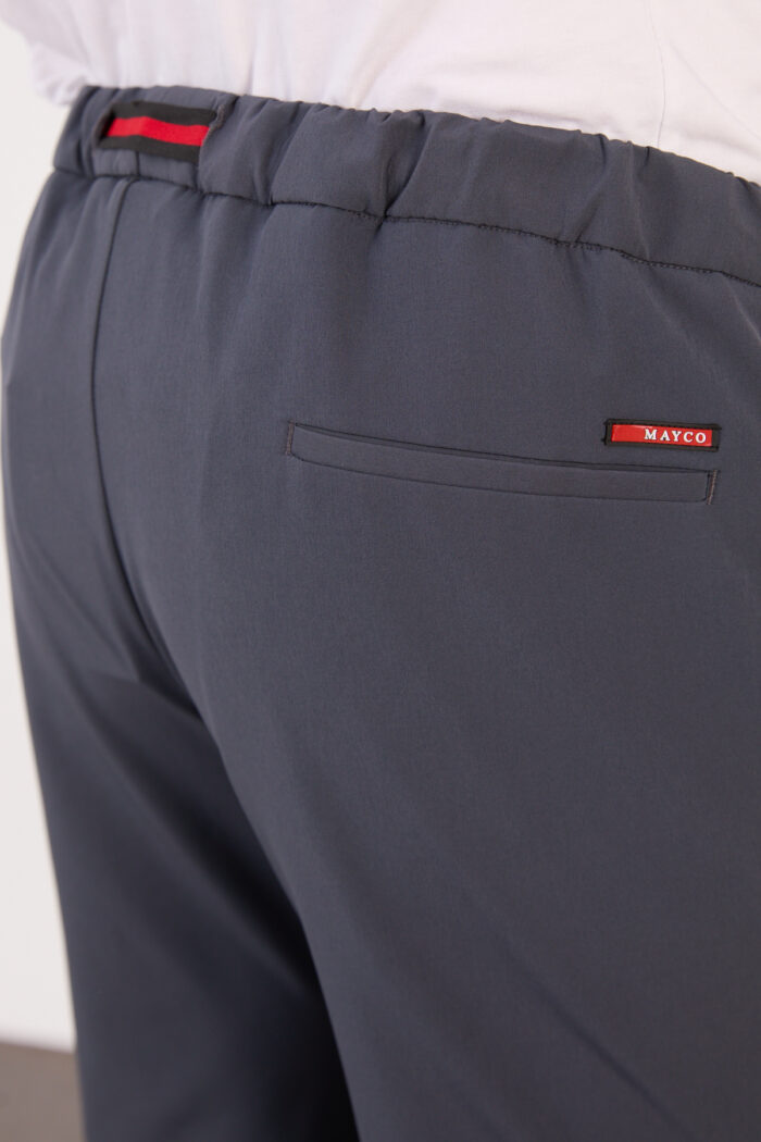 Erkek Antrasit Paraşüt Pantolon Bel Lastikli Kuşaklı Spor 06 Model - Görsel 5