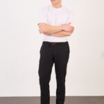 Erkek Siyah Paraşüt Pantolon Bel Lastikli Kuşaklı Günlük Spor 06 Model