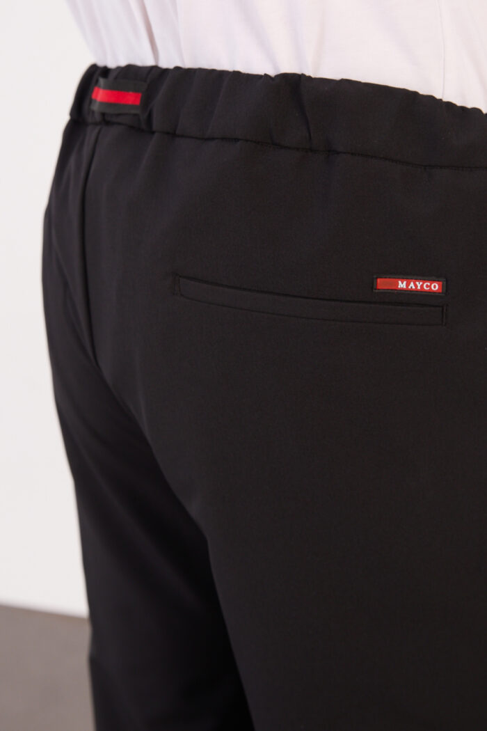 Erkek Siyah Paraşüt Pantolon Bel Lastikli Kuşaklı Günlük Spor 06 Model - Görsel 5