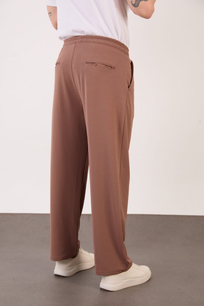 Erkek Haki Bugy Kesim Zara Tarz Bel Lastikli Bağcıklı Pantolon 2608 Model - Görsel 4